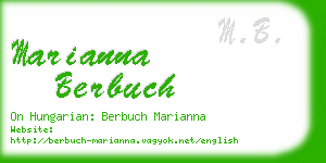marianna berbuch business card
